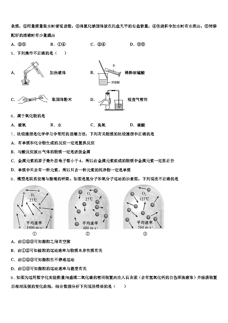 2026年濮阳市中考化学模拟试题（含答案解析）第2页