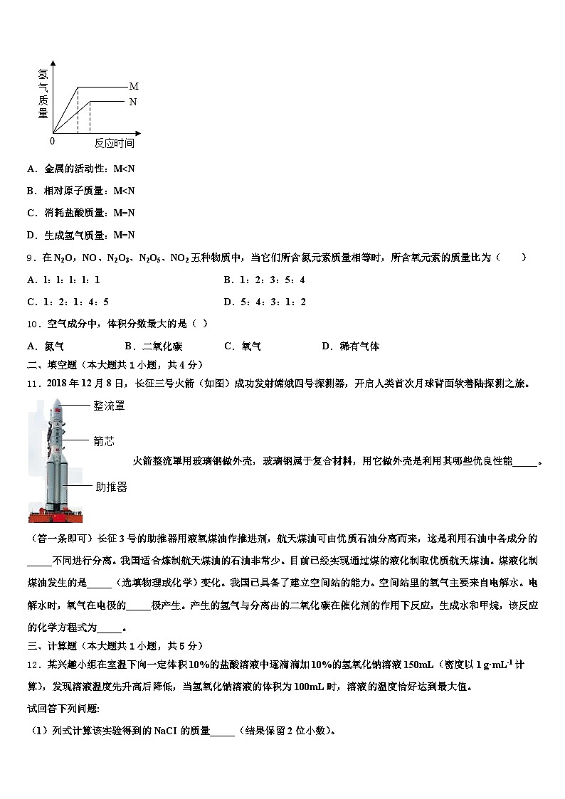 2026届广西壮族自治区崇左市中考化学对点突破模拟试卷（含答案解析）第3页