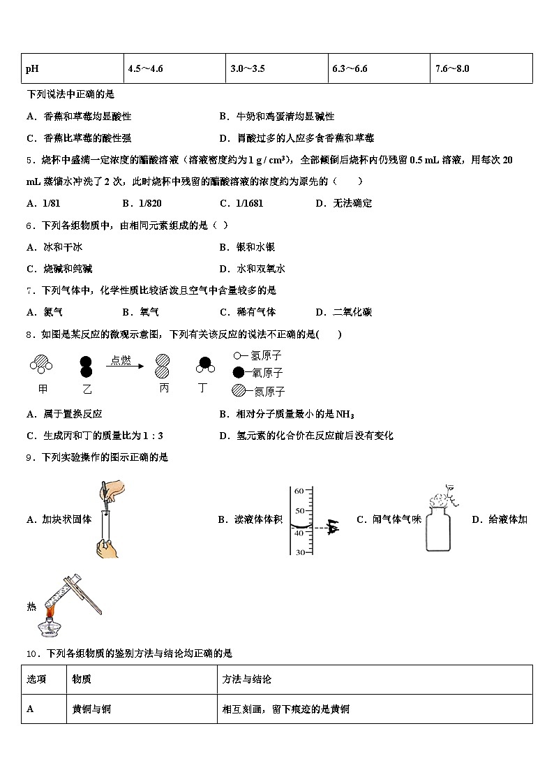 江西省新余市2026年中考化学考试模拟冲刺卷（含答案解析）第2页