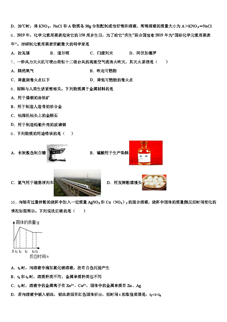 哈尔滨市2026年中考试题猜想化学试卷（含答案解析）第3页