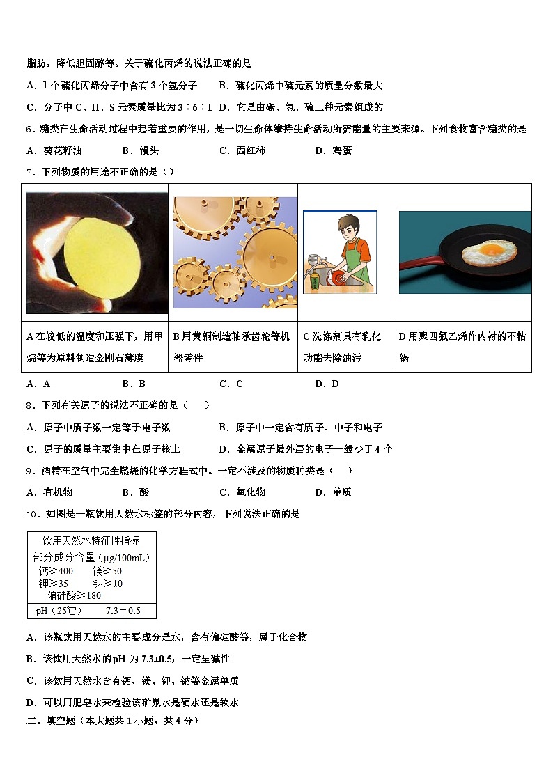 2026届辽宁省丹东市中考冲刺卷化学试题（含答案解析）第2页
