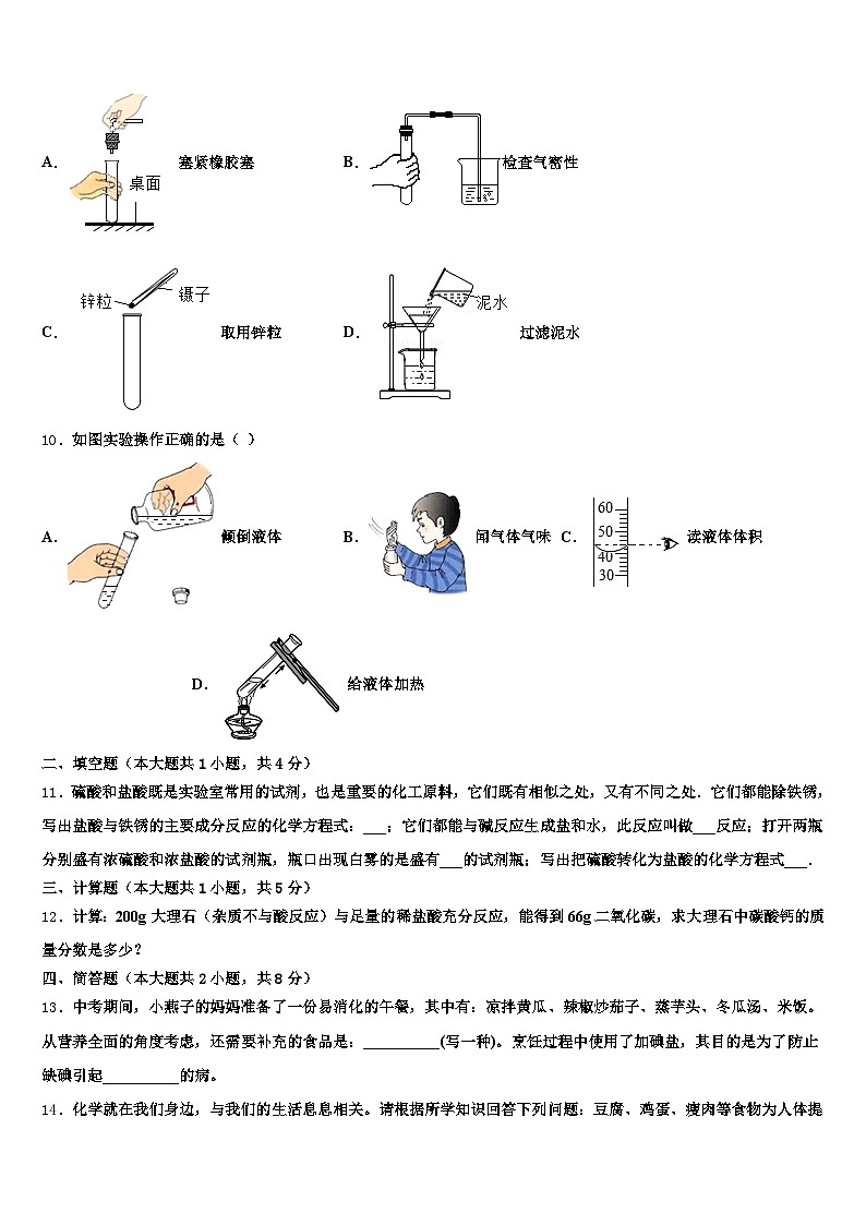辽宁省葫芦岛市2026年中考五模化学试题（含答案解析）第3页