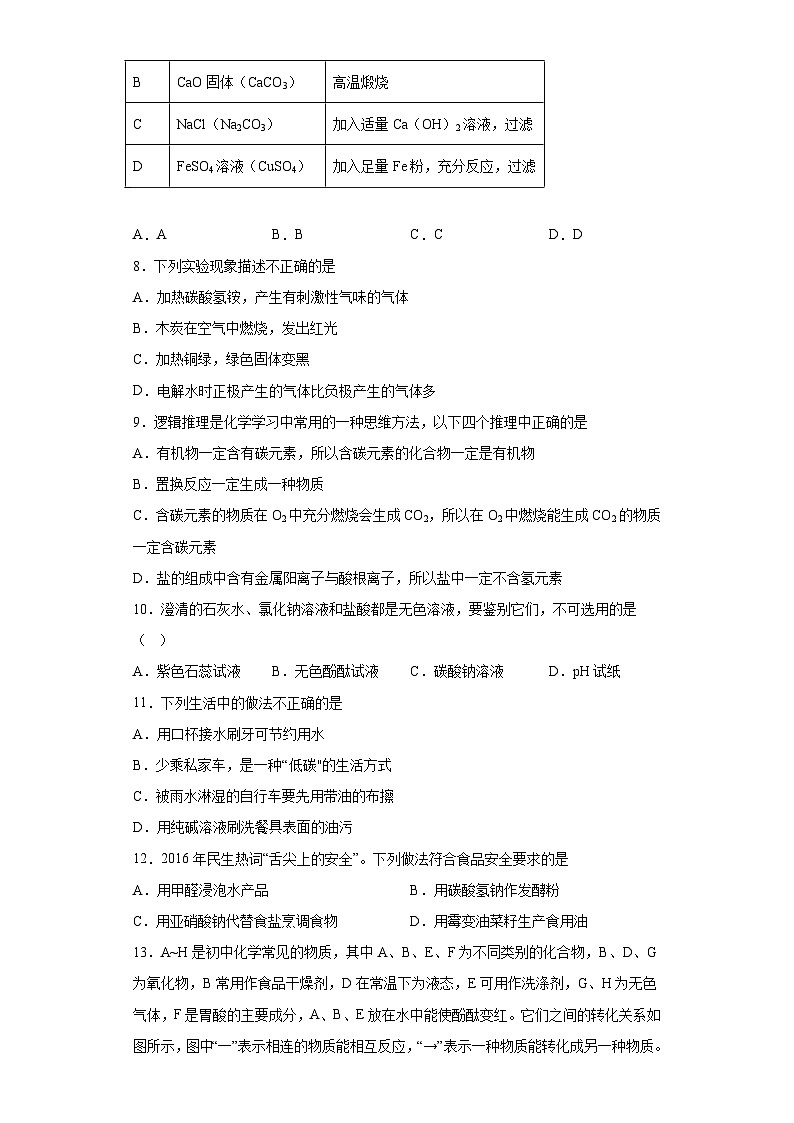 中考化学一轮复习专项巩固练习 常见的盐专练汇总（九）（含答案解析）第2页