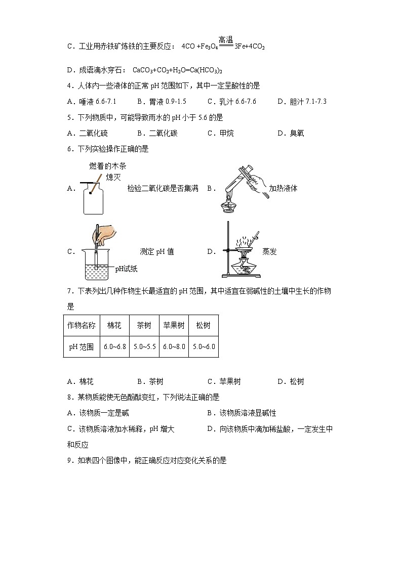 中考化学一轮复习专项巩固练习 溶液的酸碱性与pH专练汇总（七）（含答案解析）第2页