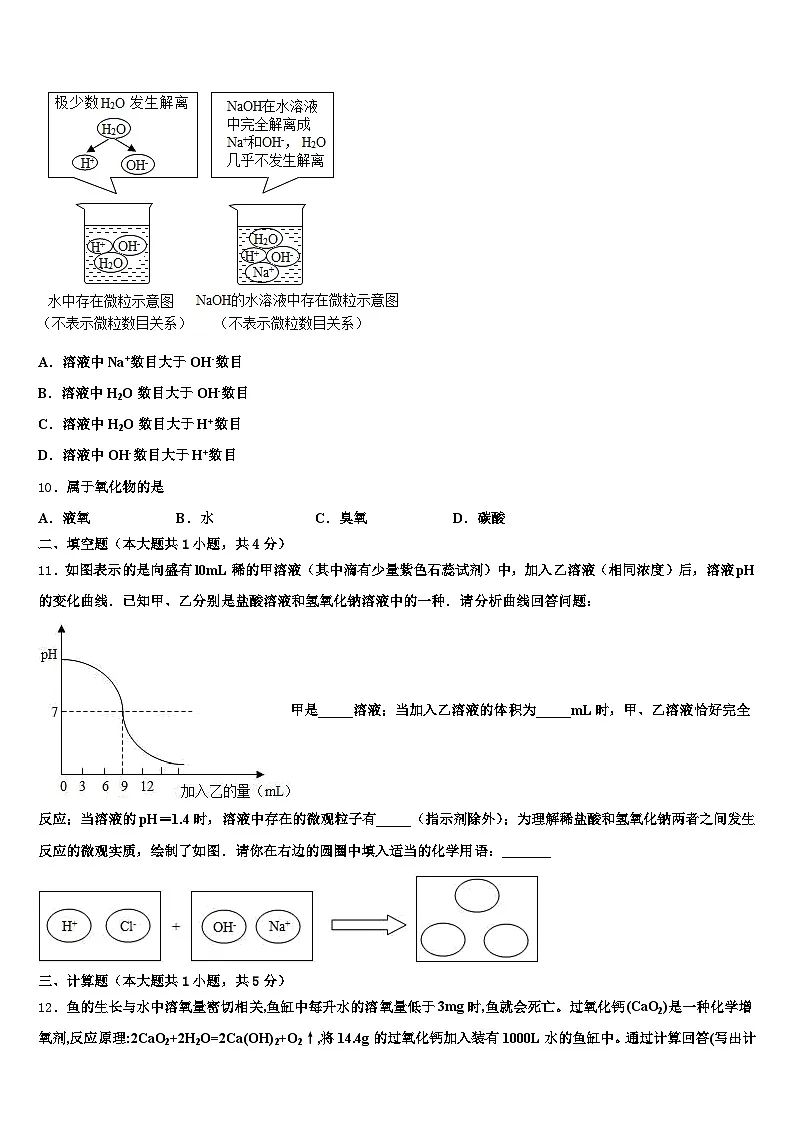 漳州市2025-2026学年中考化学四模试卷（含答案解析）第3页