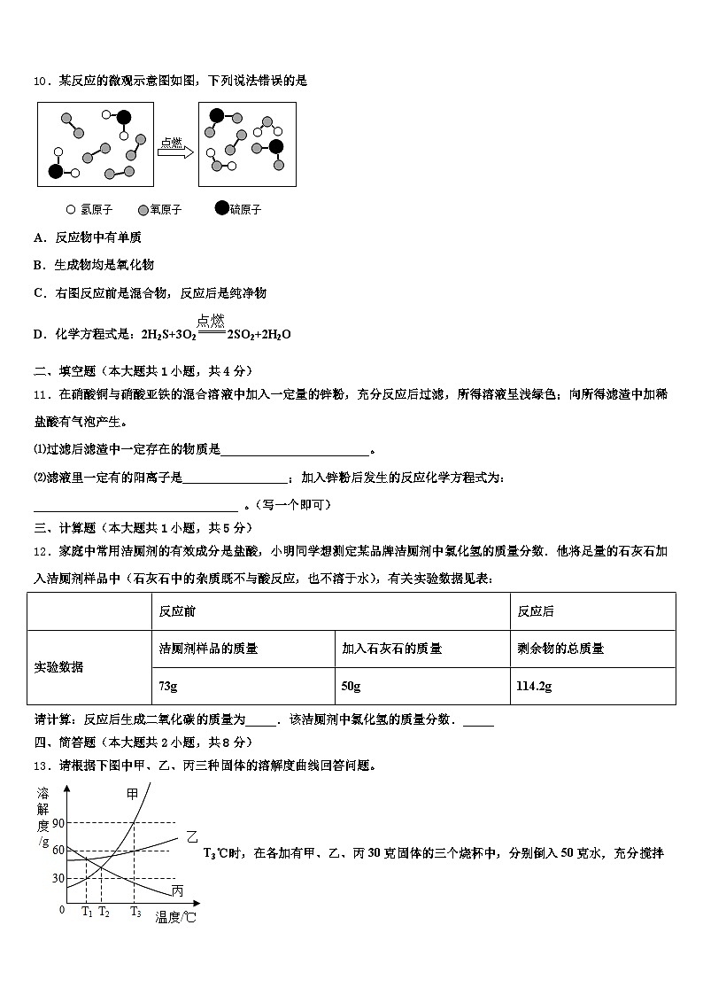 2025-2026学年内蒙古自治区鄂尔多斯市中考化学模拟精编试卷（含答案解析）第3页