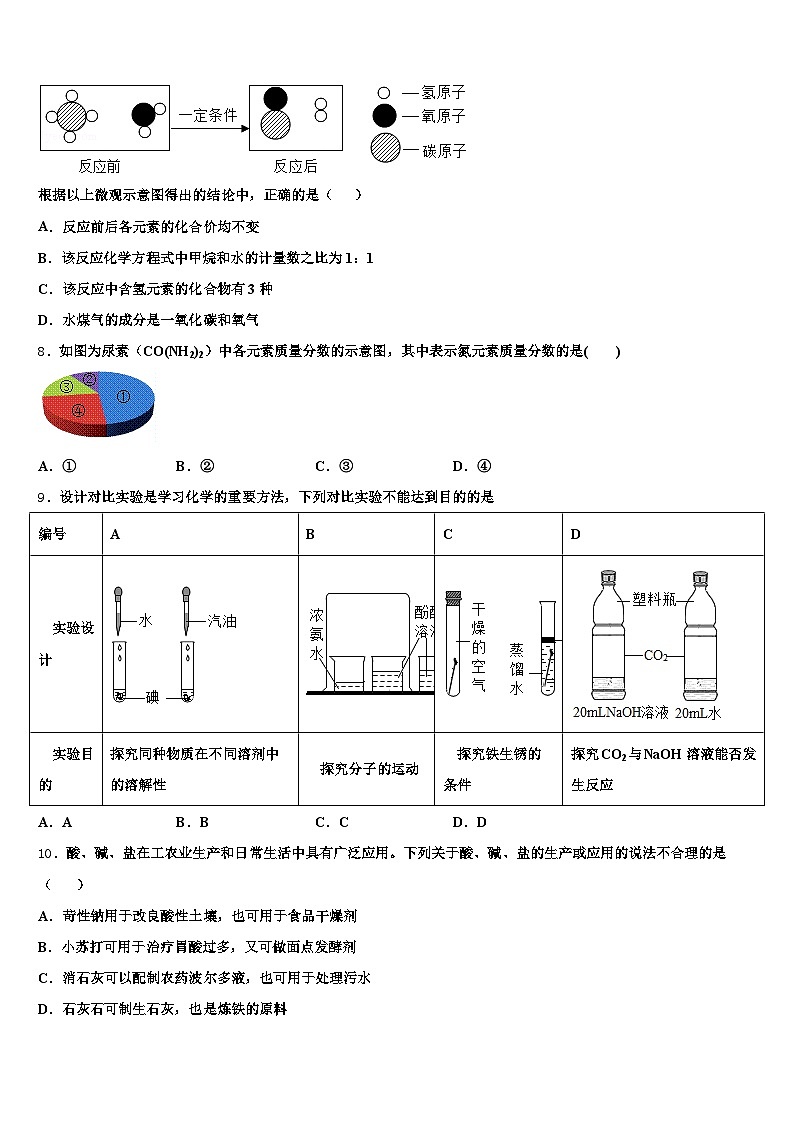 2026届甘肃省陇南市中考化学最后冲刺浓缩精华卷（含答案解析）第3页