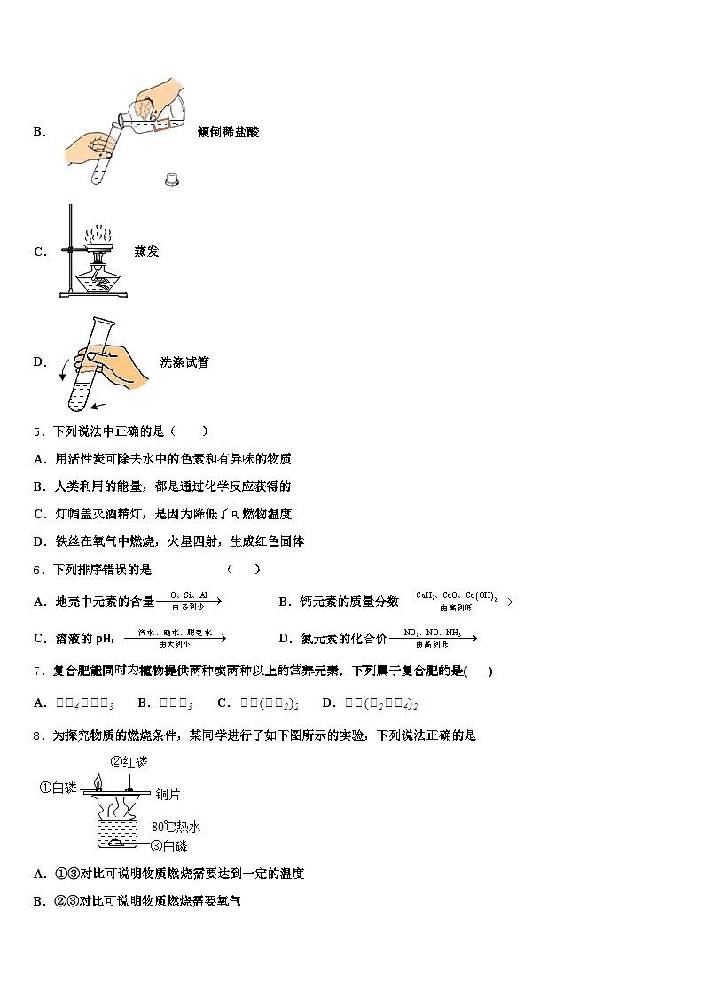 2025-2026学年延安市中考化学仿真试卷（含答案解析）第2页