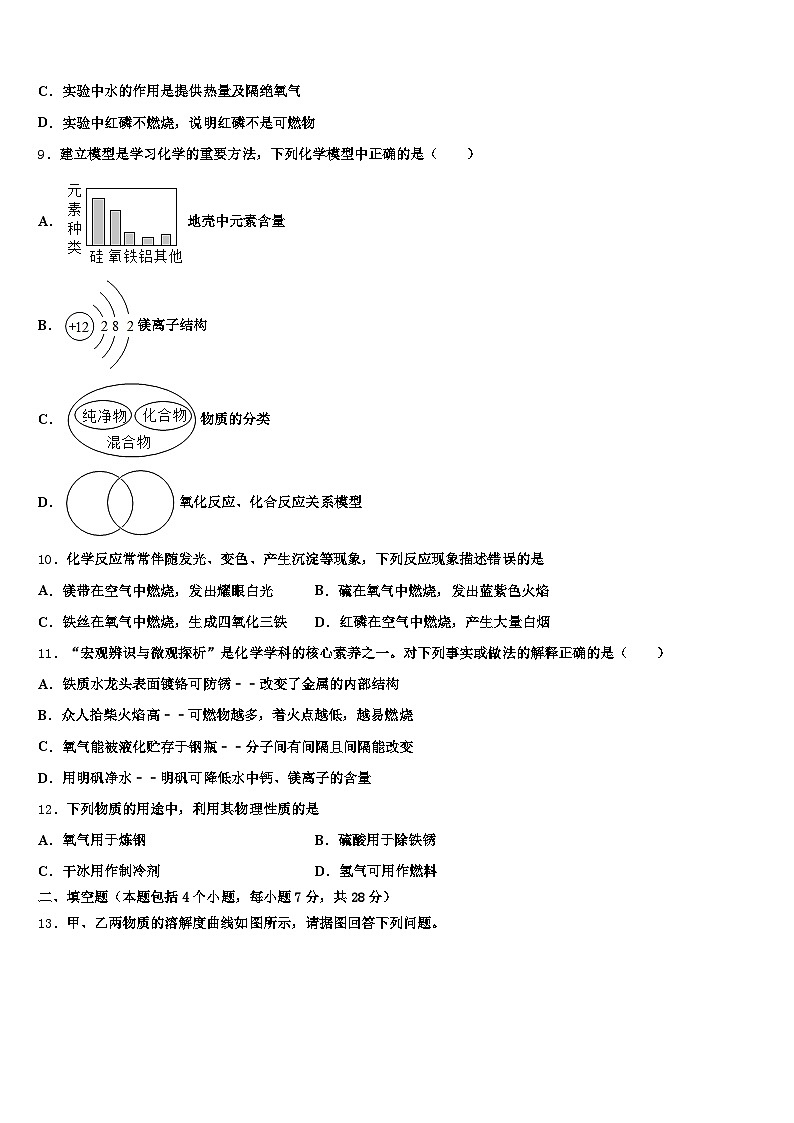 2025-2026学年延安市中考化学仿真试卷（含答案解析）第3页