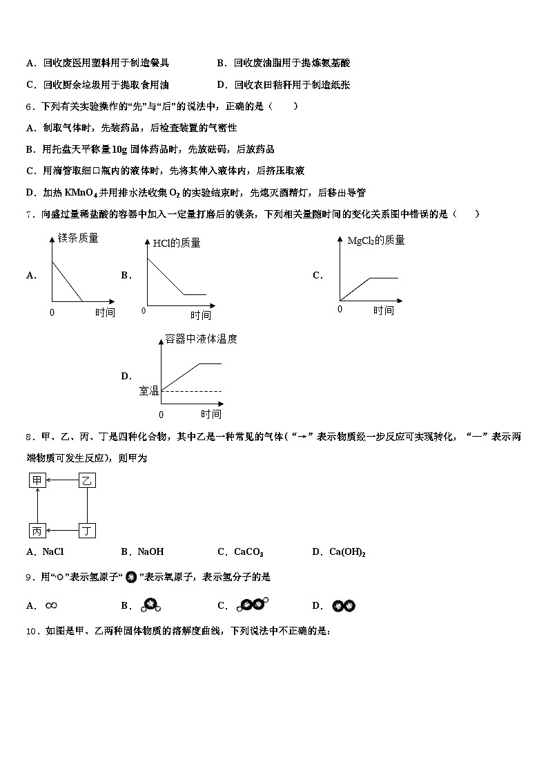 六盘水市2026年中考化学模拟精编试卷（含答案解析）第3页