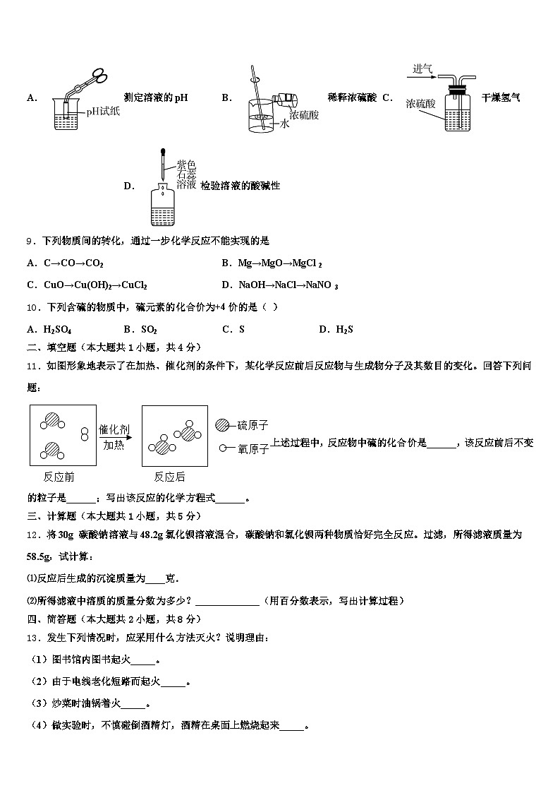 西安市2025-2026学年中考适应性考试化学试题（含答案解析）第3页