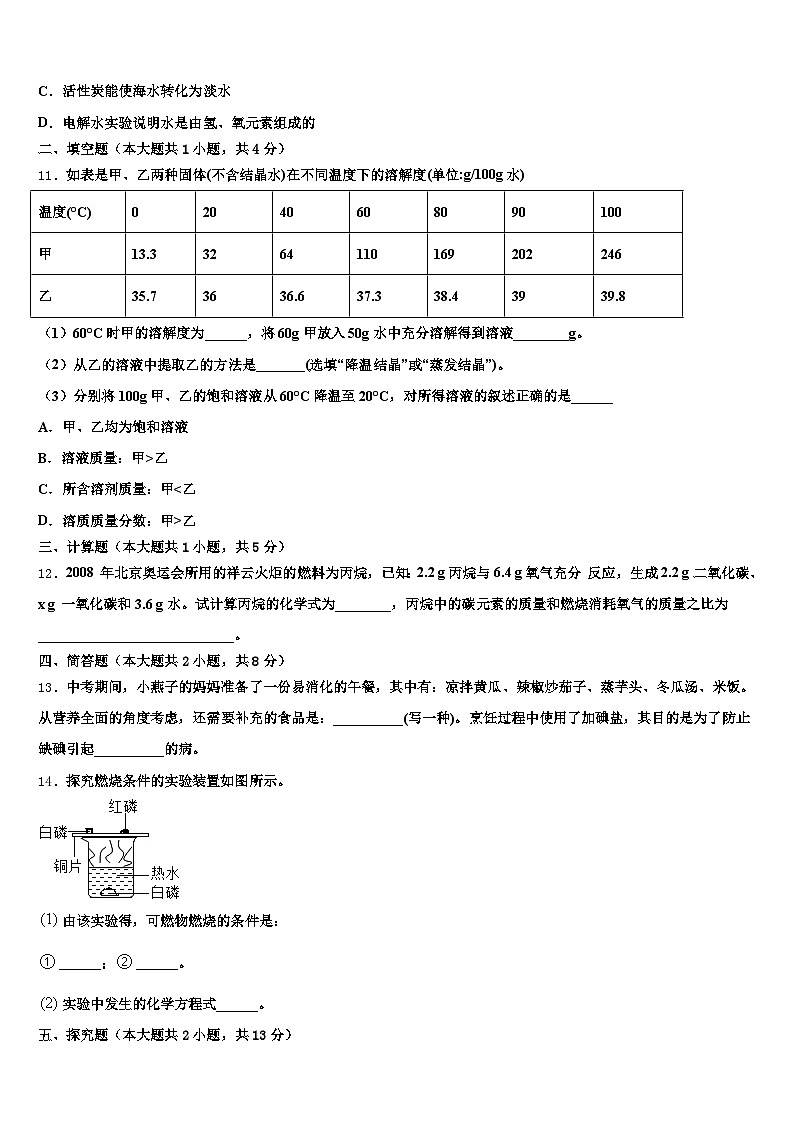 2026年内蒙古自治区巴彦淖尔市中考化学猜题卷（含答案解析）第3页