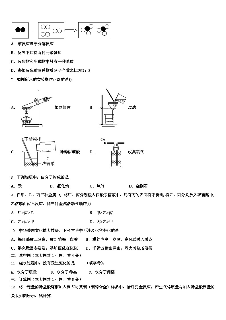 西藏自治区那曲市2026年中考化学五模试卷（含答案解析）第2页