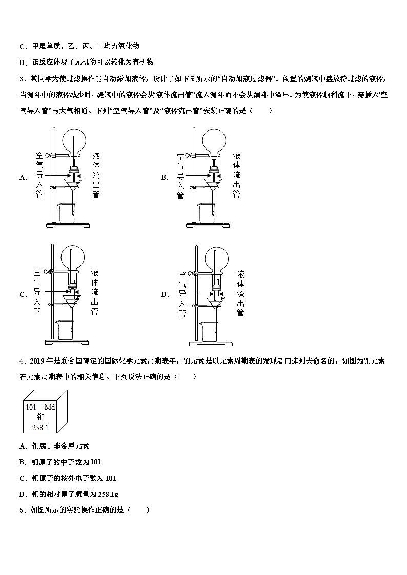 2025-2026学年绥化市初中化学毕业考试模拟冲刺卷（含答案解析）第2页