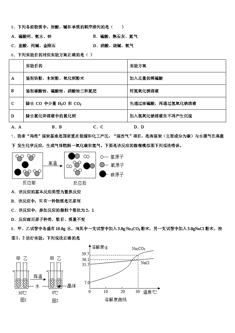 2025-2026学年镇江市中考化学全真模拟试卷（含答案解析）第2页
