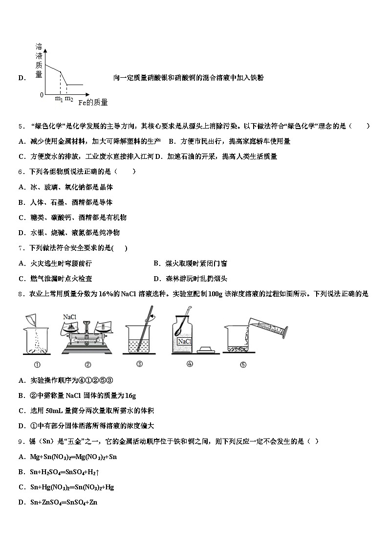 2026年内蒙古自治区呼和浩特市中考化学考试模拟冲刺卷（含答案解析）第2页