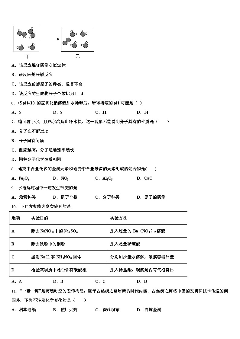 2026届商丘市中考化学考试模拟冲刺卷（含答案解析）第2页