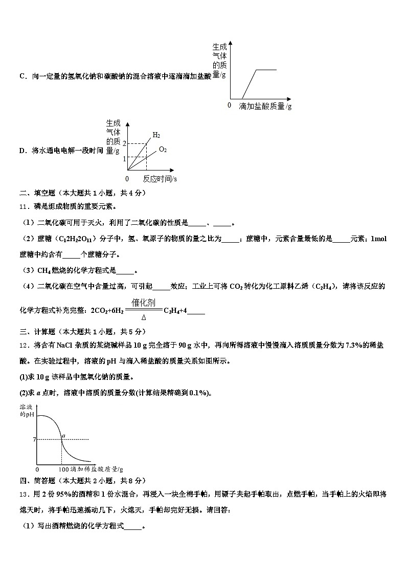 沧州市2026年中考五模化学试题（含答案解析）第3页
