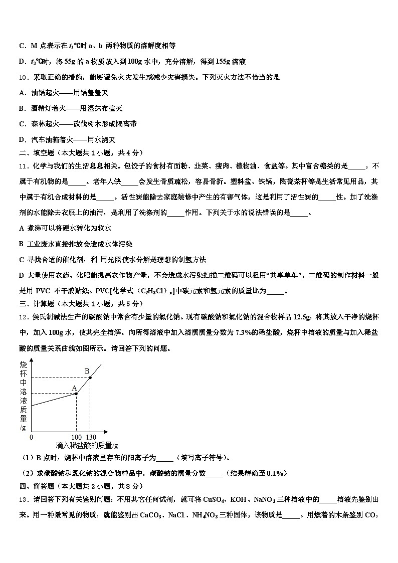 吉林省2025-2026学年中考化学最后冲刺浓缩精华卷（含答案解析）第3页
