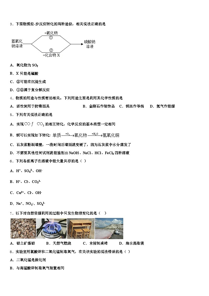 2026年安徽省宣城市中考二模化学试题（含答案解析）第2页