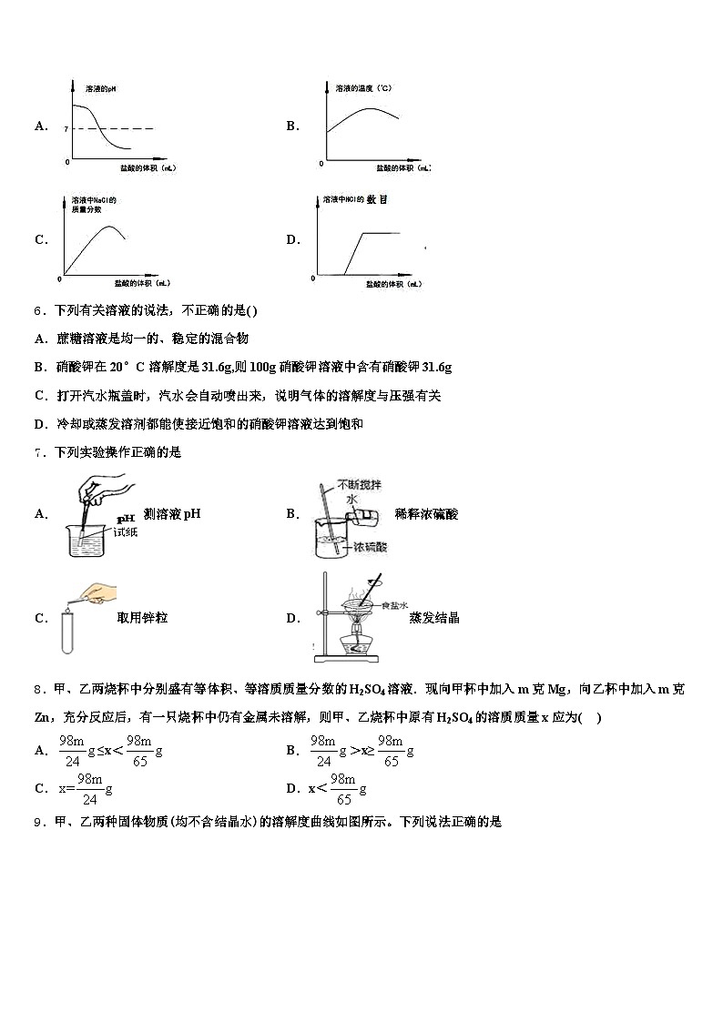 2026年安徽省滁州市中考化学仿真试卷（含答案解析）第2页