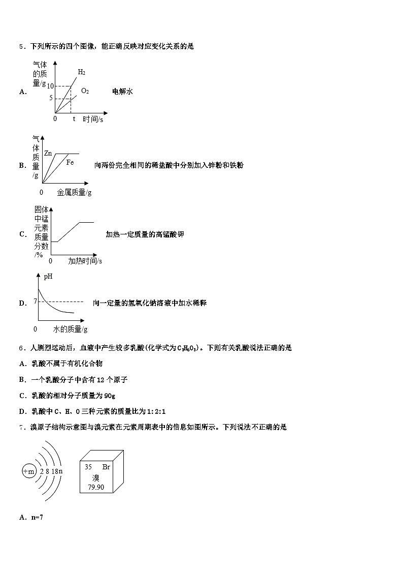 四川省2025-2026学年中考押题化学预测卷（含答案解析）第2页