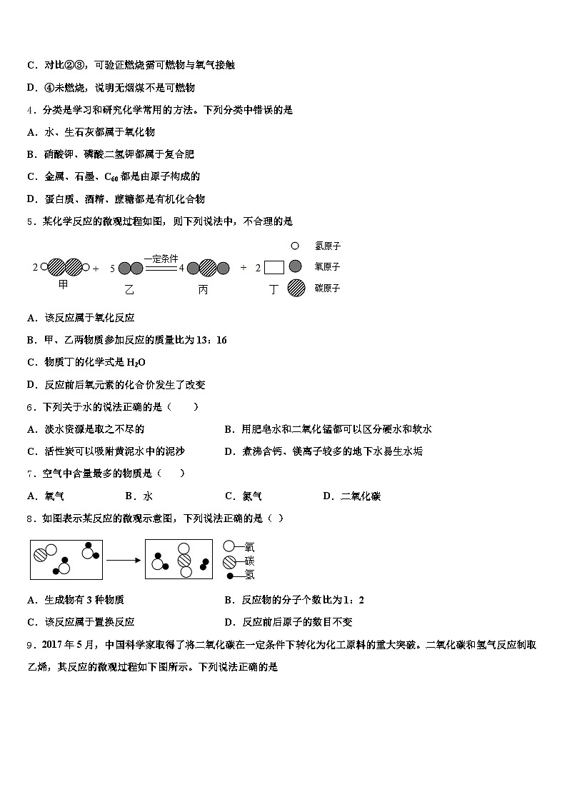 2025-2026学年山西省朔州市中考化学押题试卷（含答案解析）第2页