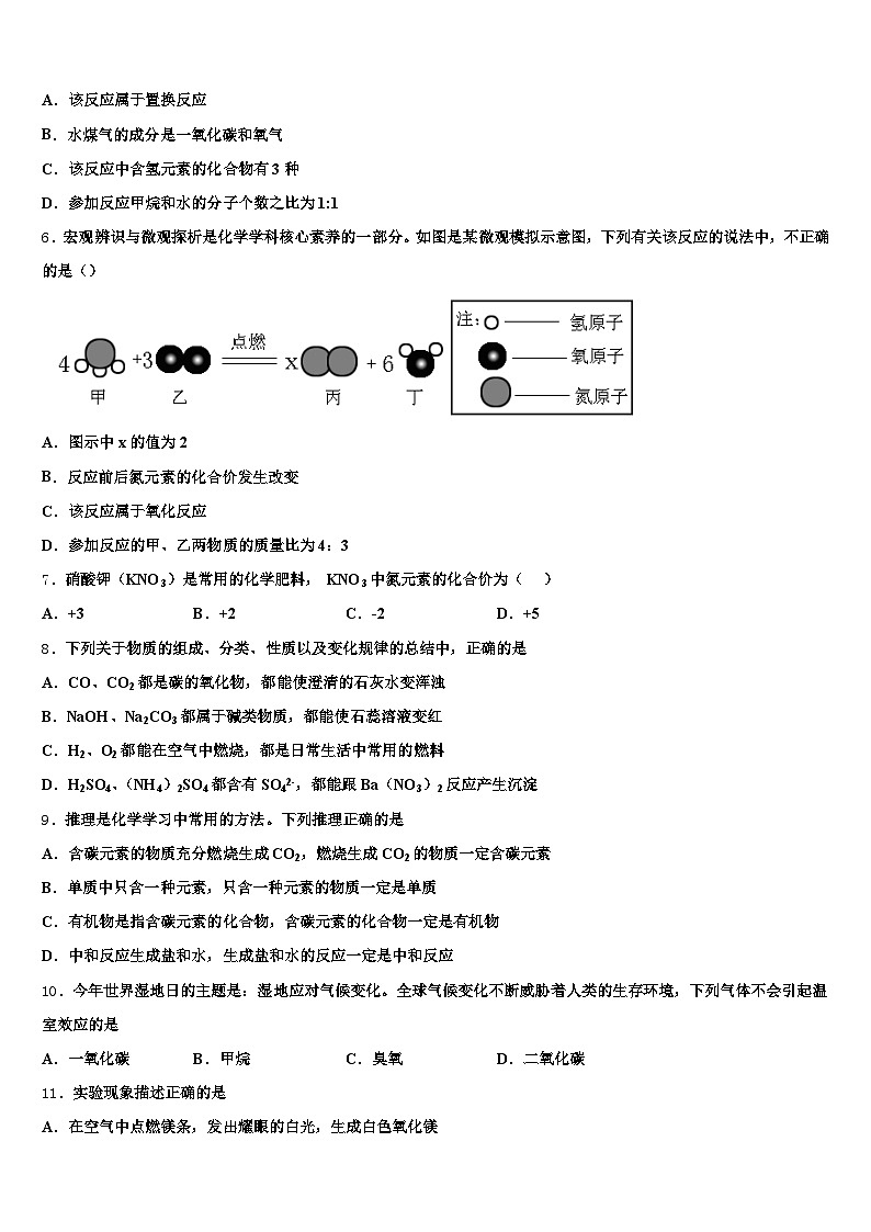 2026届烟台市中考化学仿真试卷（含答案解析）第2页