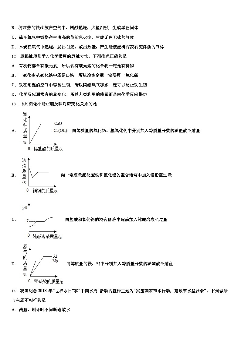 2026届烟台市中考化学仿真试卷（含答案解析）第3页