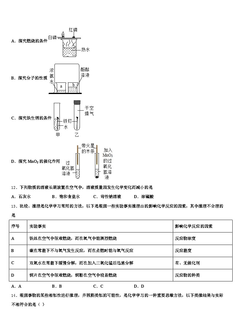 湖北省随州市2025-2026学年中考化学模拟试题（含答案解析）第3页