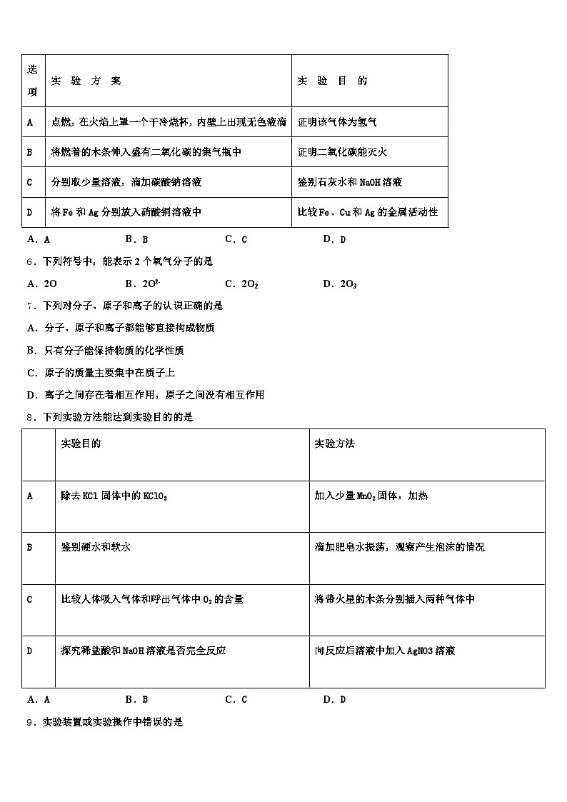 2026年咸阳市中考化学最后一模试卷（含答案解析）第2页