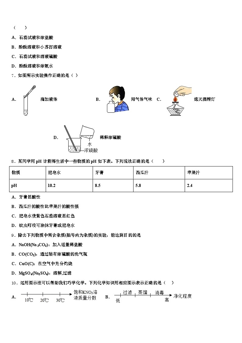 安徽省安庆市2026年中考考前最后一卷化学试卷（含答案解析）第2页