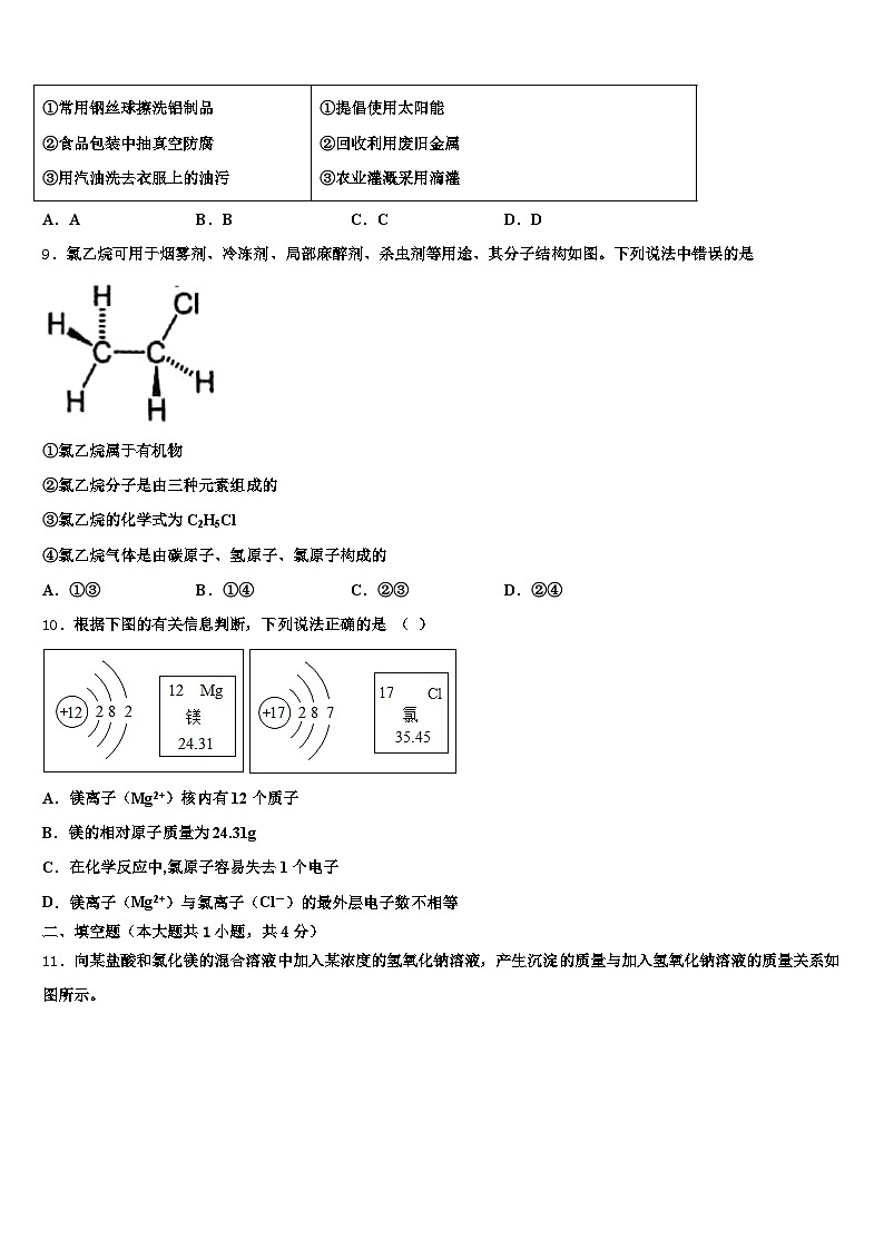 2026届云南省西双版纳傣族自治州中考化学仿真试卷（含答案解析）第3页
