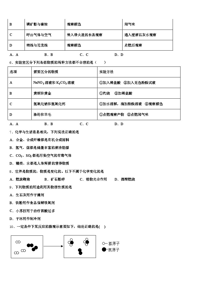 黑龙江省2026年中考化学考前最后一卷（含答案解析）第2页
