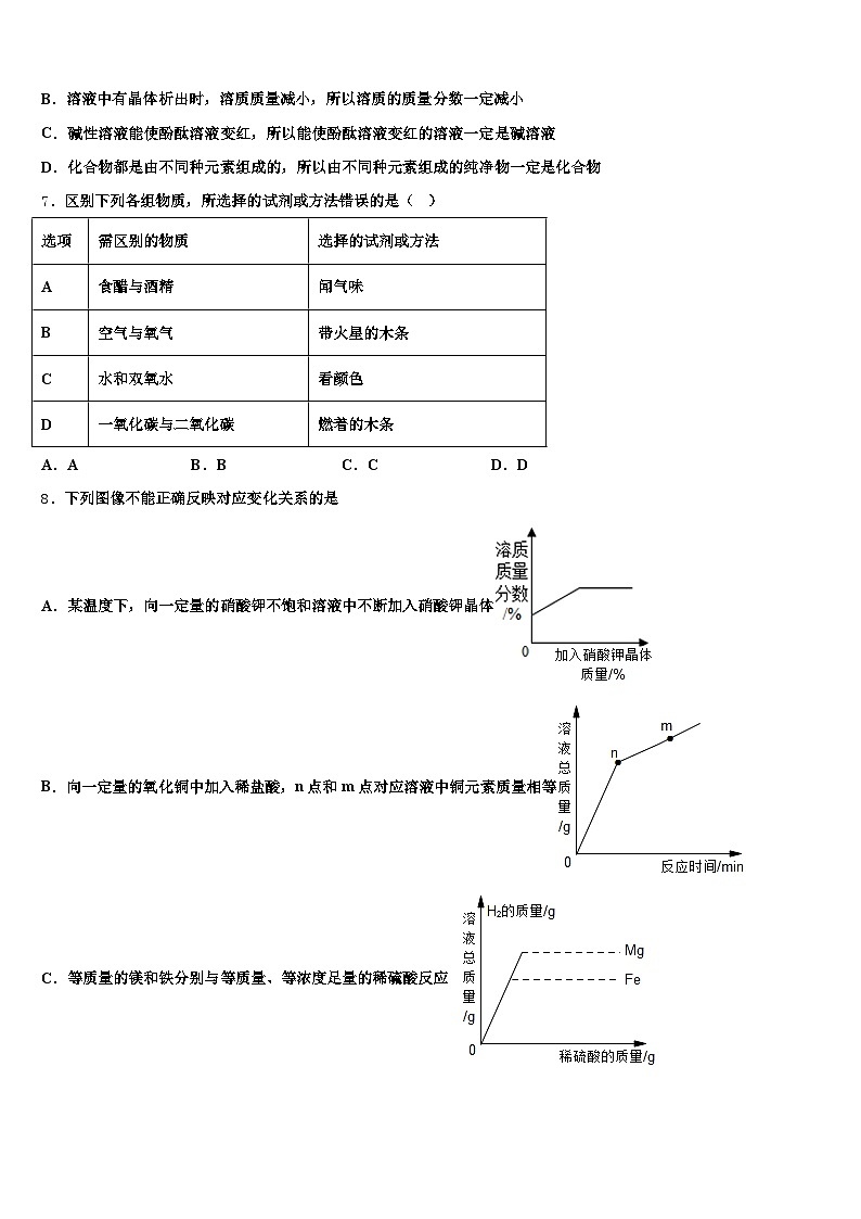 衡水市2025-2026学年中考试题猜想化学试卷（含答案解析）第2页