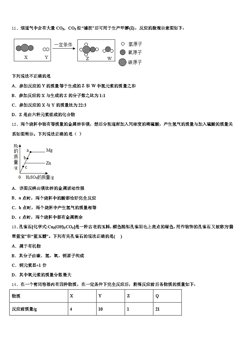 西藏自治区拉萨市2026年中考考前最后一卷化学试卷（含答案解析）第3页