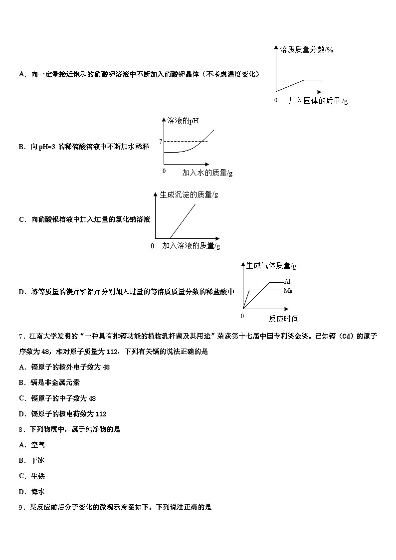 2026届安顺市初中化学毕业考试模拟冲刺卷（含答案解析）第2页