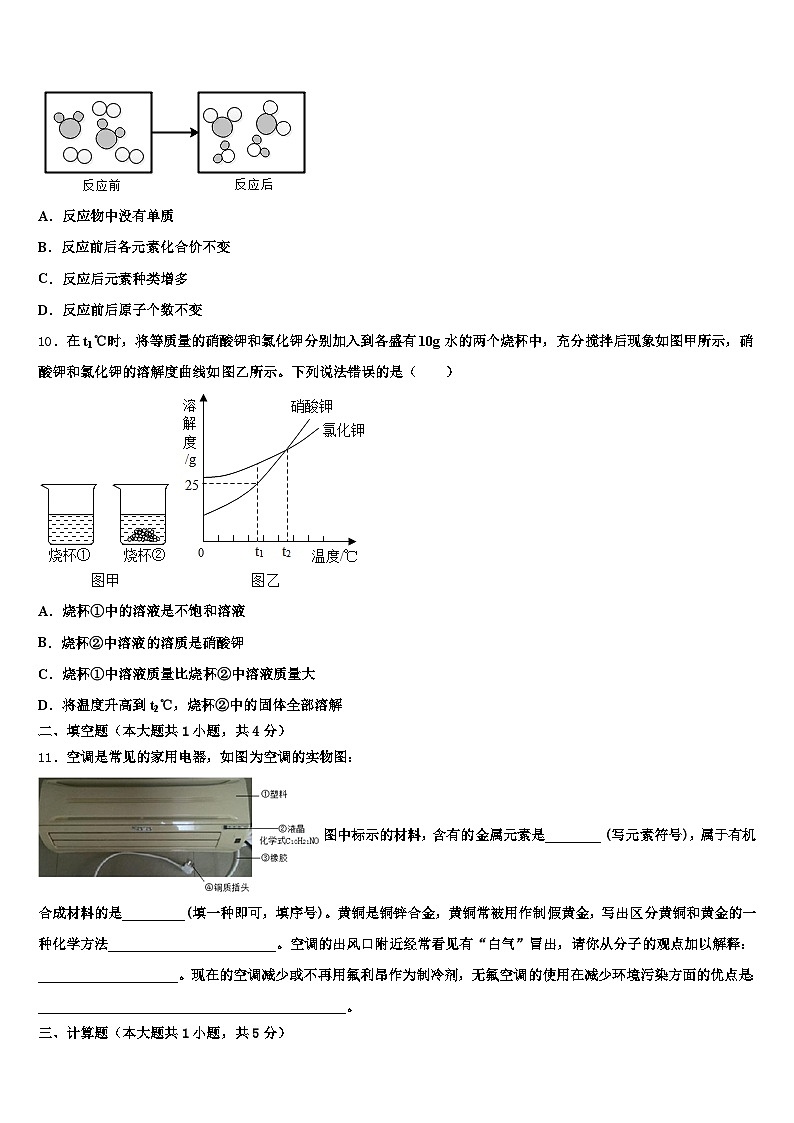 2026届安顺市初中化学毕业考试模拟冲刺卷（含答案解析）第3页
