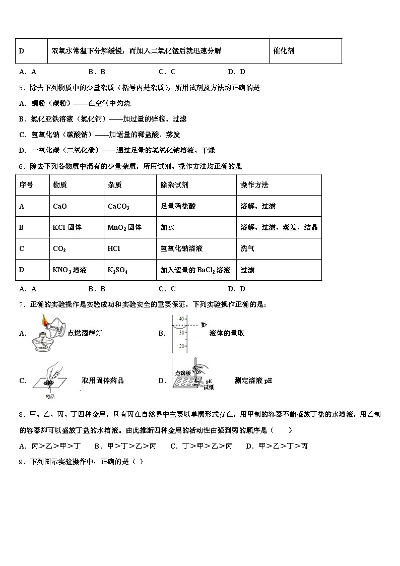贵州省铜仁市2026年中考化学仿真试卷（含答案解析）第2页