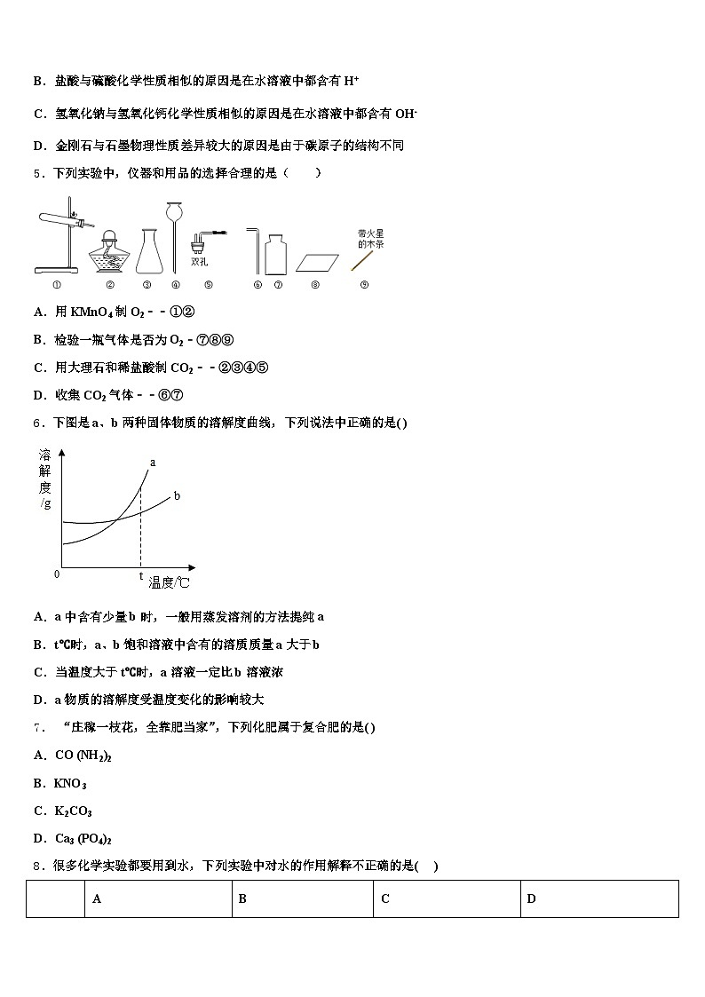 2026届四川省宜宾市中考化学押题试卷（含答案解析）第2页
