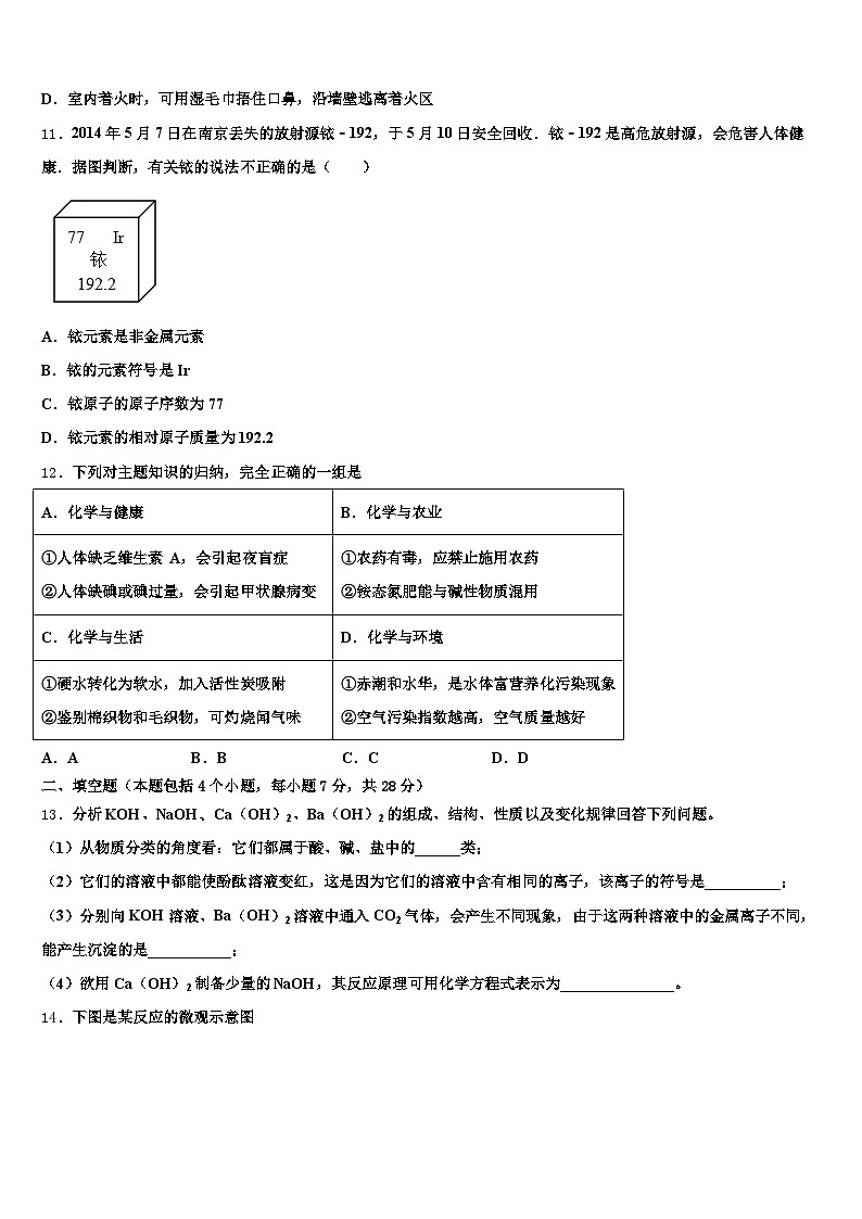 2026届中山市中考化学考试模拟冲刺卷（含答案解析）第3页