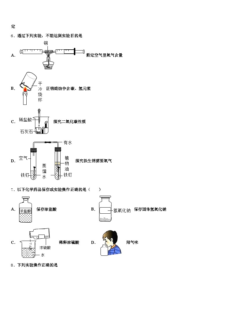 2026届西藏自治区中考一模化学试题（含答案解析）第2页