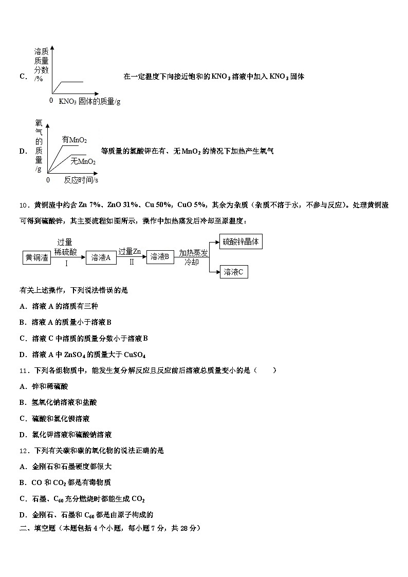 2026届新疆维吾尔自治区哈密市中考化学四模试卷（含答案解析）第3页
