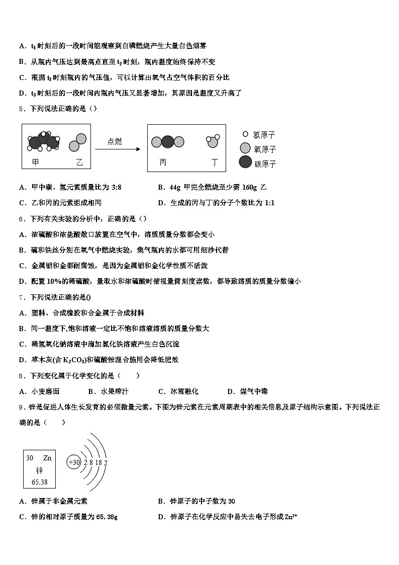 2026届咸阳市中考化学五模试卷（含答案解析）第2页