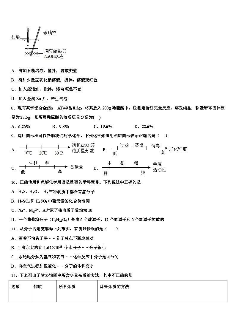 2026年四川省广元市中考联考化学试题（含答案解析）第3页