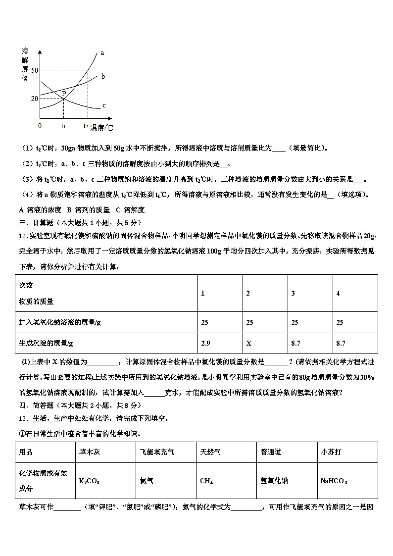 南通市2026年中考化学最后冲刺浓缩精华卷（含答案解析）第3页