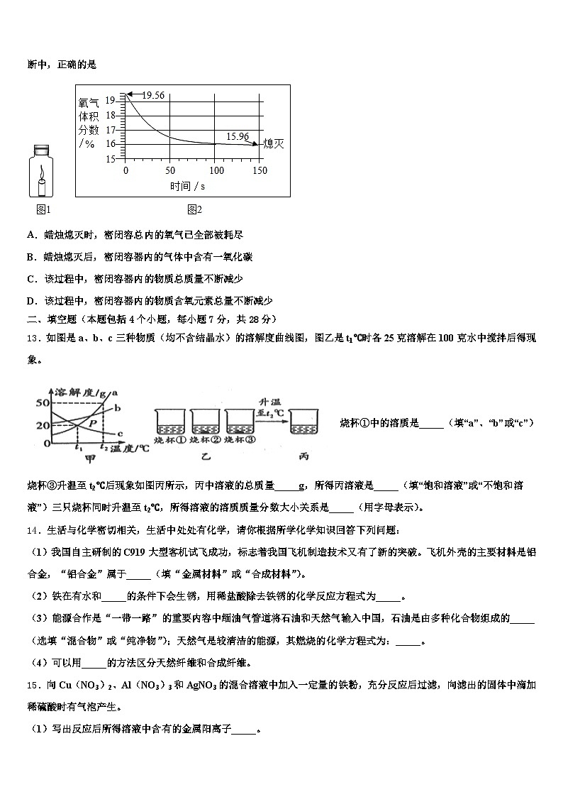 2026年西藏自治区那曲市中考化学对点突破模拟试卷（含答案解析）第3页