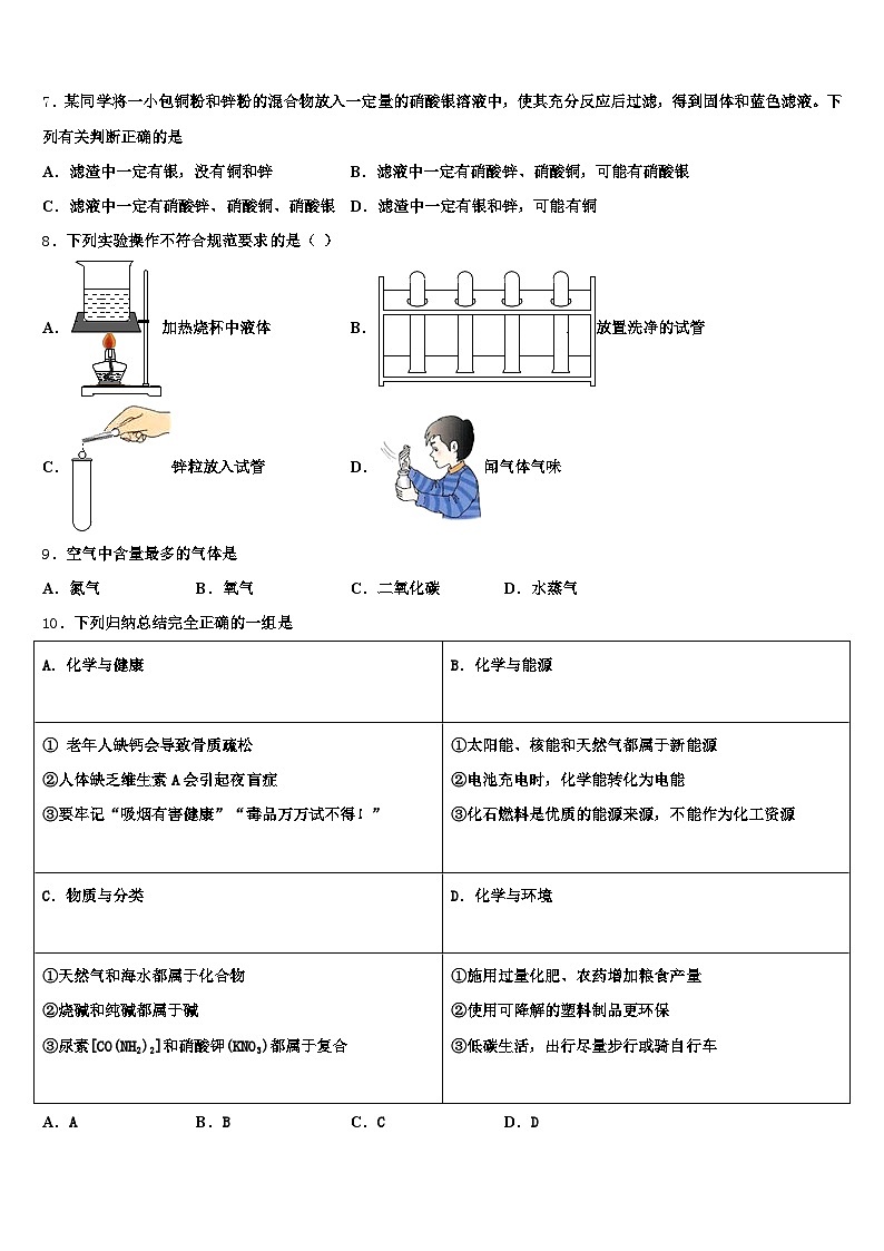湖南省衡阳市2026年中考化学全真模拟试卷（含答案解析）第3页