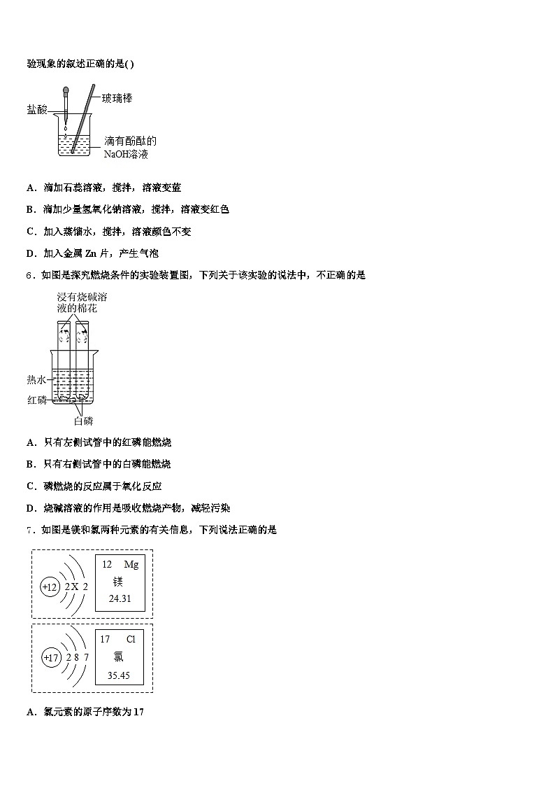 湖南省岳阳市2026年中考化学最后冲刺模拟试卷（含答案解析）第2页