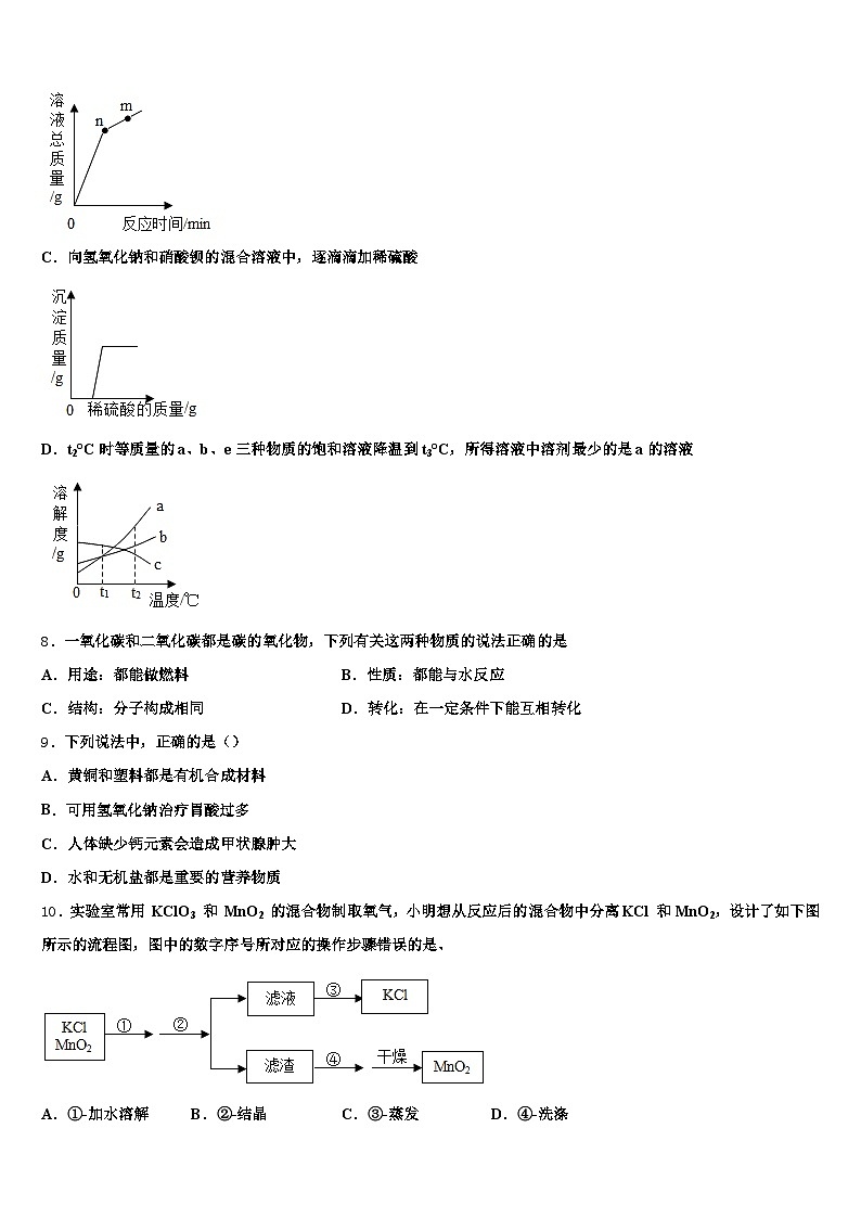 辽宁省沈阳市2026年中考冲刺卷化学试题（含答案解析）第3页